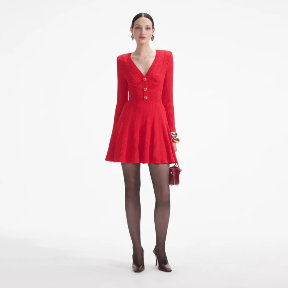 MinkPink Red Mini Flare dress  (Size S)